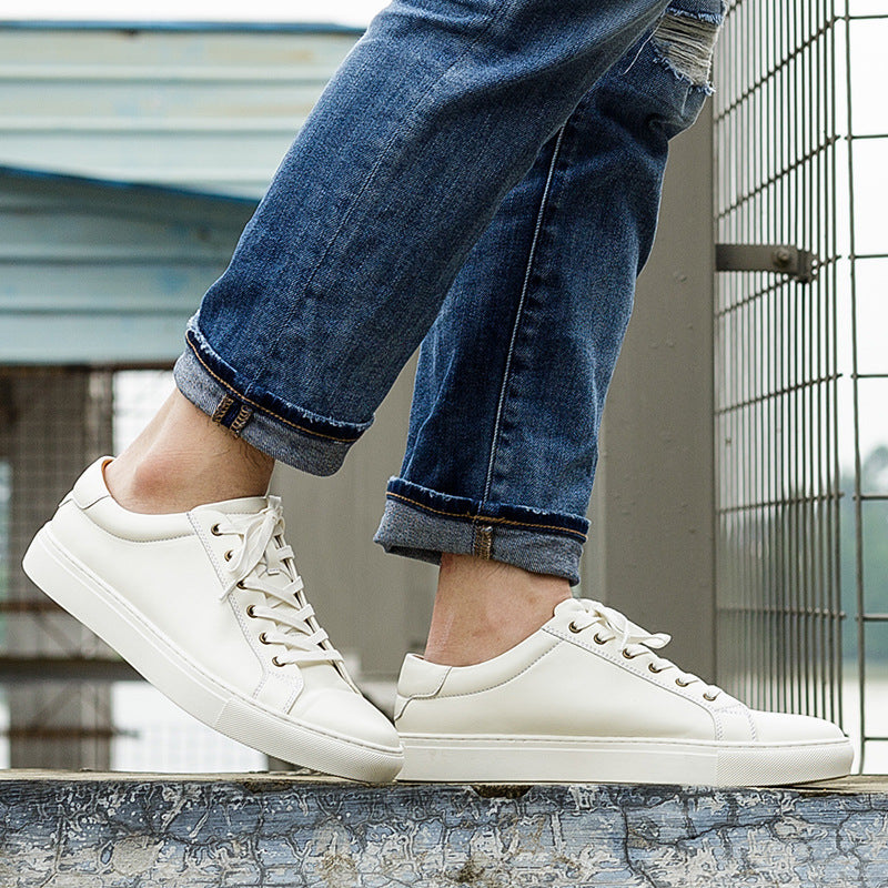 Vita Lädersneakers
