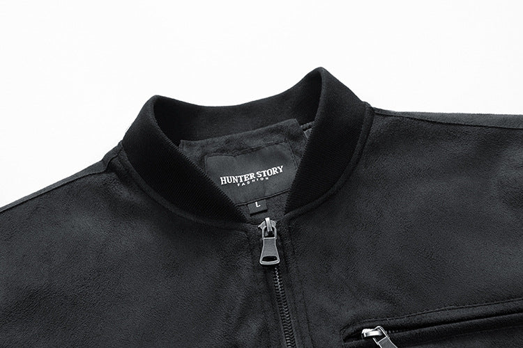 Suede bomberjacka