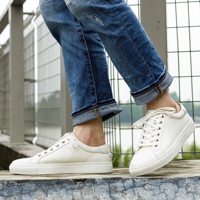 Vita Lädersneakers