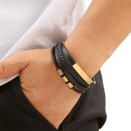 Läderarmband för herr