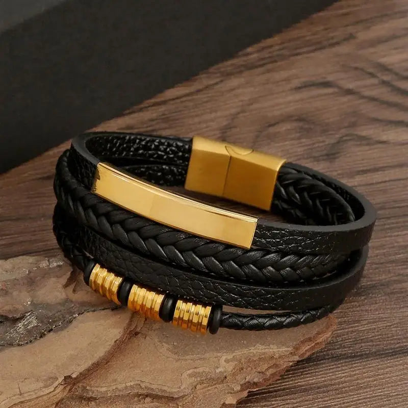 Läderarmband för herr