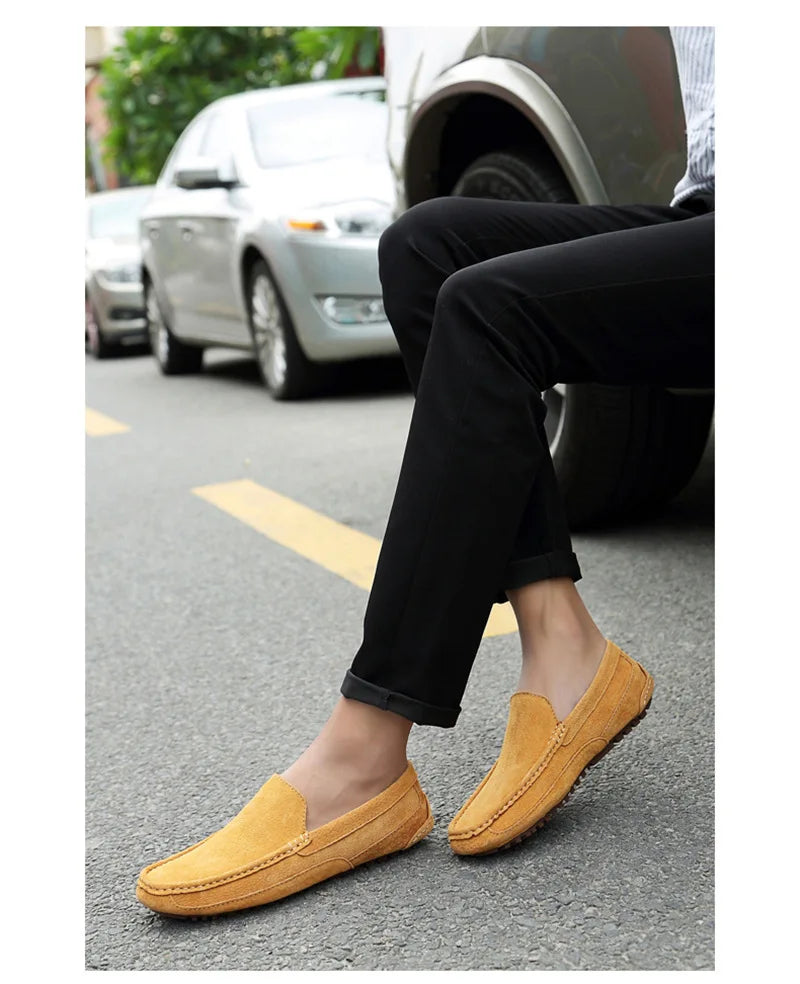 Suede loafers