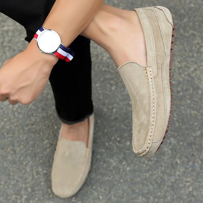 Suede loafers