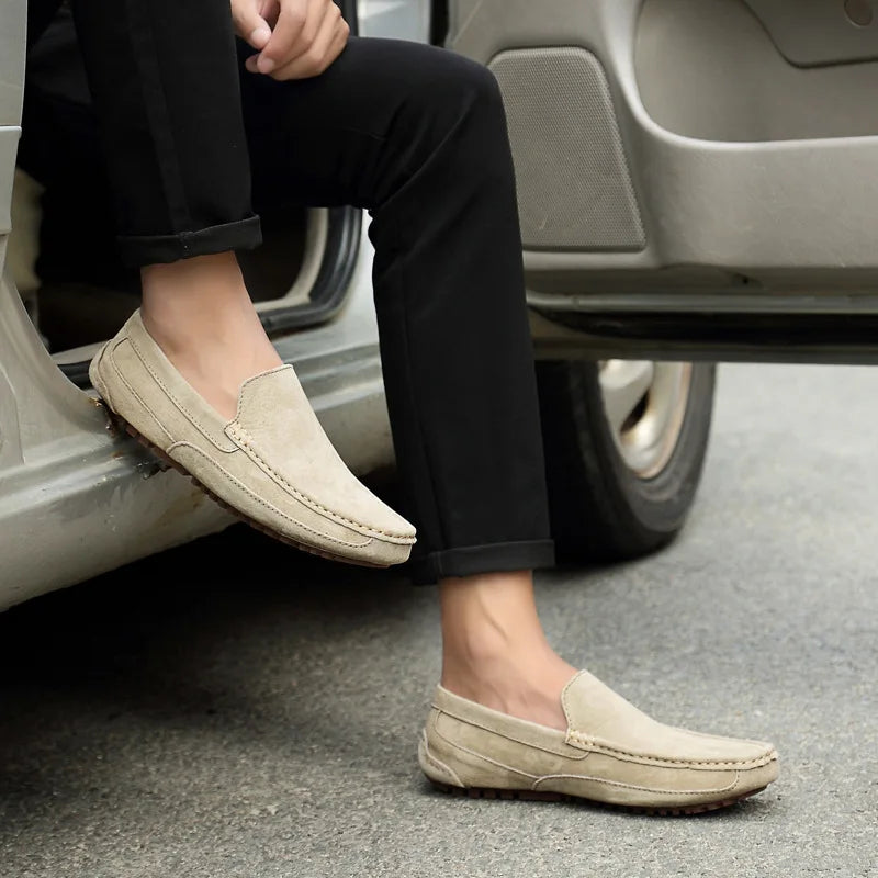 Suede loafers